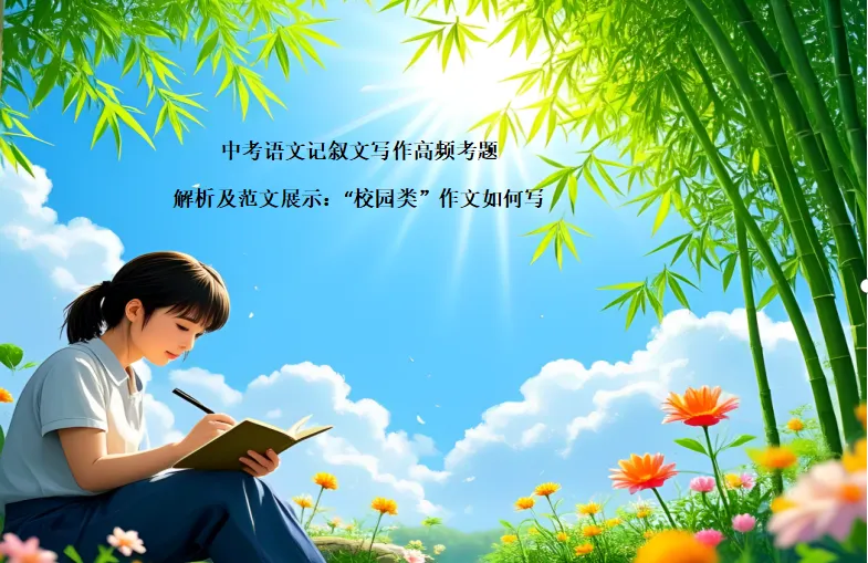 中考语文记叙文写作高频考题解析及范文展示:“校园类”作文如何写 第2张 中考语文记叙文写作高频考题解析及范文展示:“校园类”作文如何写 第2张