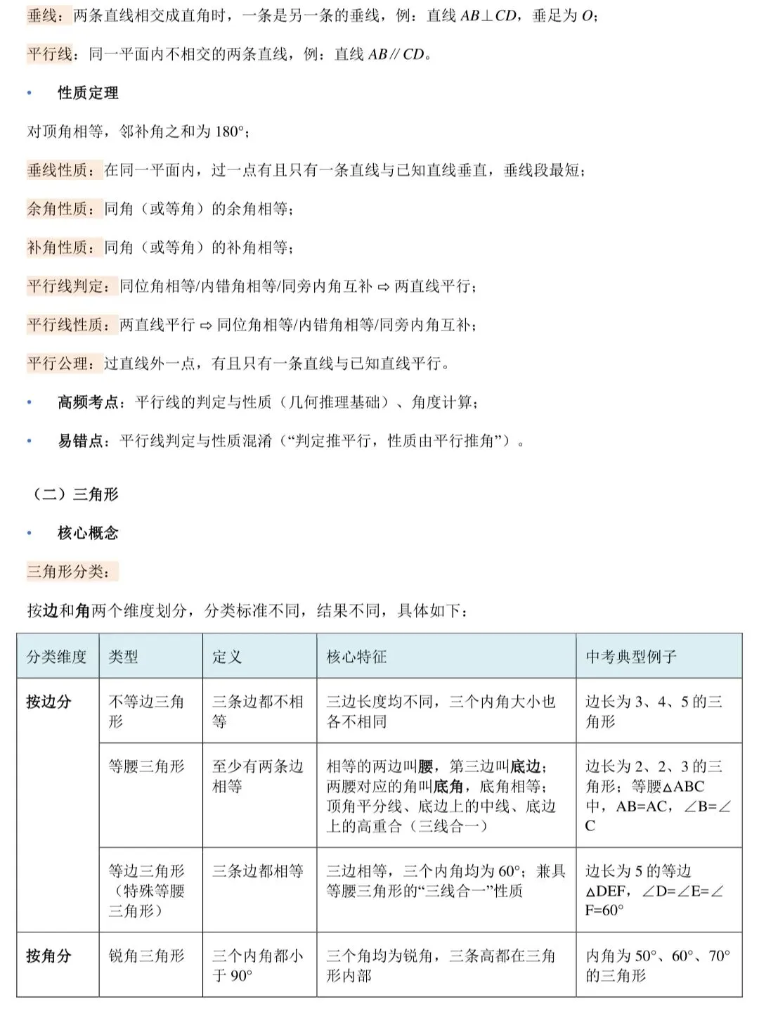 2026中考数学最基础、不能丢分的知识 第6张