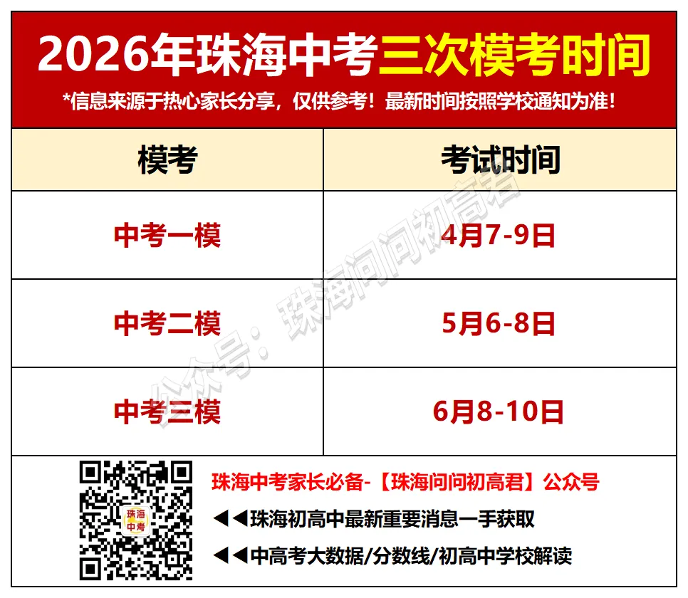 珠海中考一模时间确定!《中考45套真题汇编册》&《课堂笔记》免费领→ 第4张