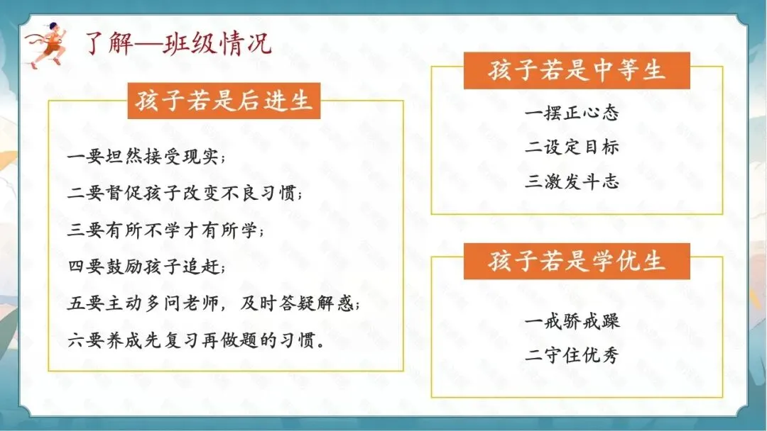 决战百日,决胜中考!初三春季开学第一课家长会,从班级分析到攻略,班主任拿来就能讲! 第14张