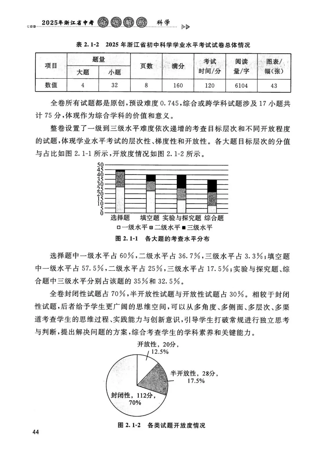 中考全科命题解析|2025年浙江省中考全科命题解析(考点分布·分值占比)(语·数·英·科·社) 第20张