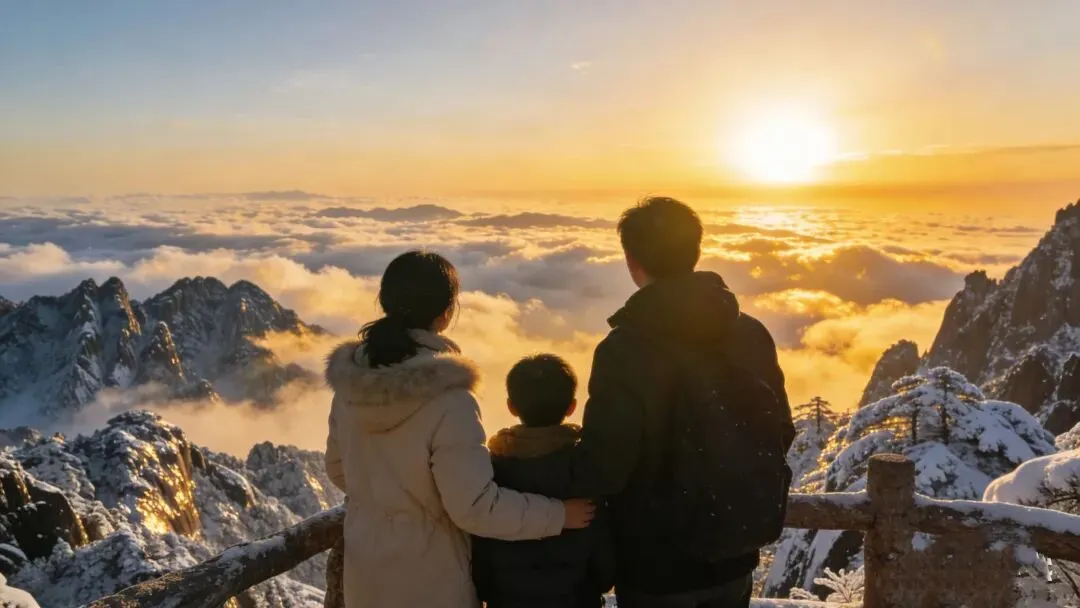 中考作文素材|《冬日黄山行,亲情伴美景》摘抄+练笔 第1张 中考作文素材|《冬日黄山行,亲情伴美景》摘抄+练笔 第1张