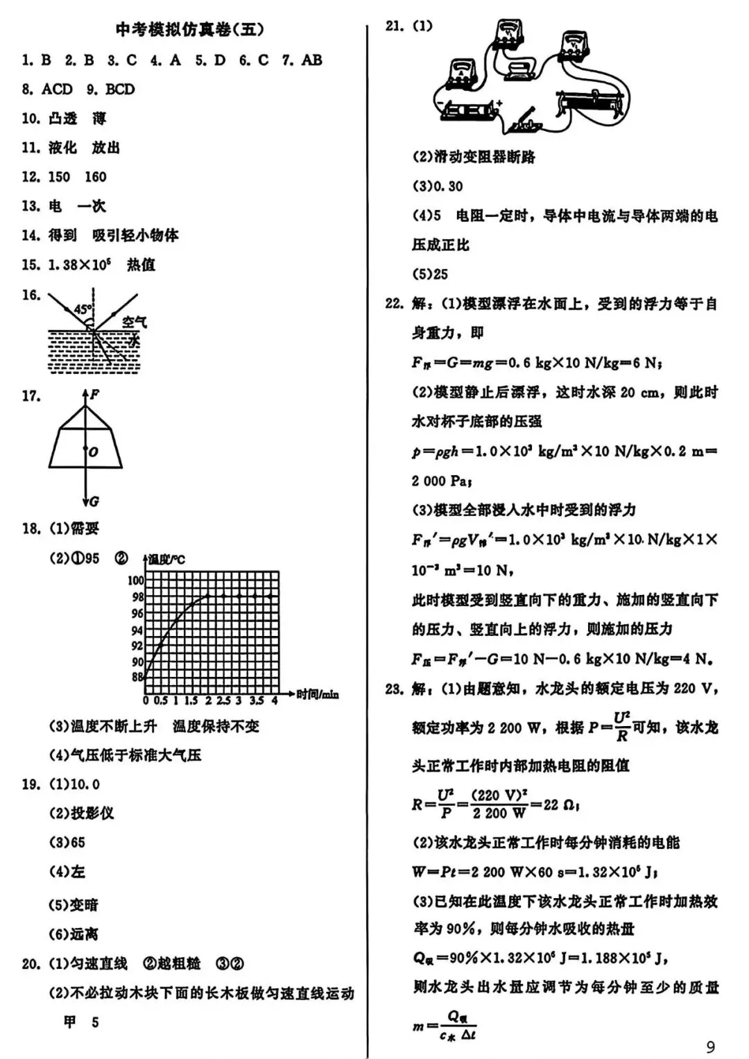 【试卷/中考】2026辽宁中考模拟仿真卷物理(五)(含答案)可下载 第11张 【试卷/中考】2026辽宁中考模拟仿真卷物理(五)(含答案)可下载 第11张
