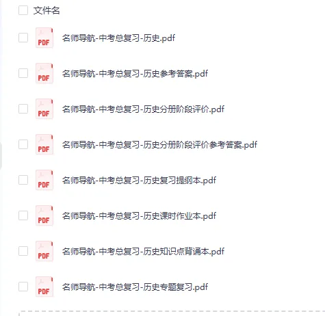 【免费获取】2026中考总复习-深圳专版《名师导航》-历史【高清电子版】 第9张