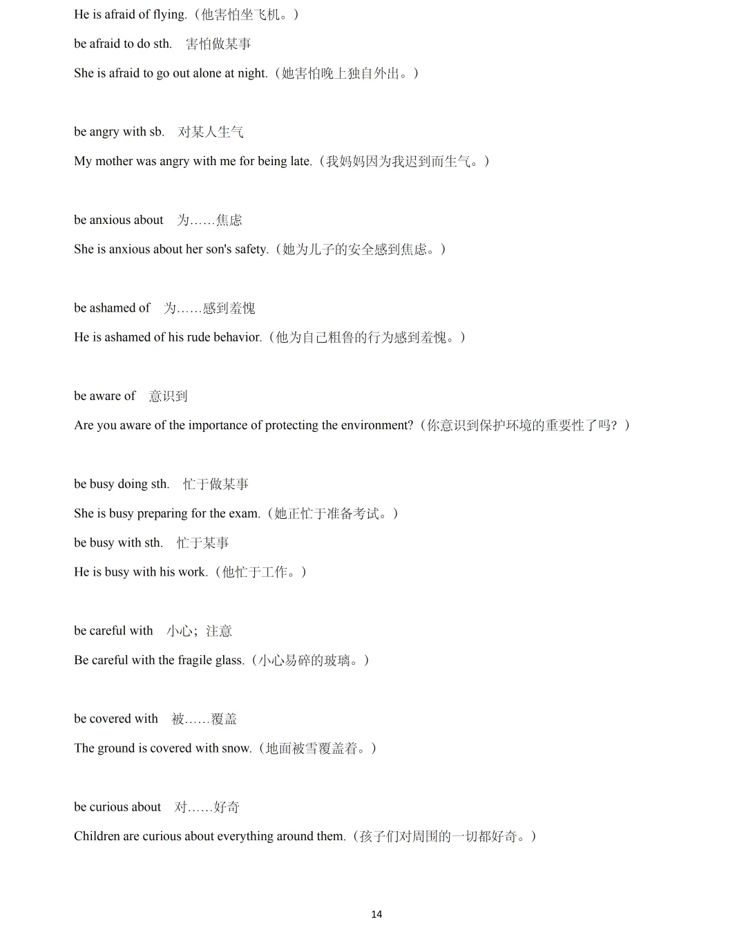 【中考英语】2026年上海中考英语一模词汇词组句型梳理:核心词汇335个&词组 第14张