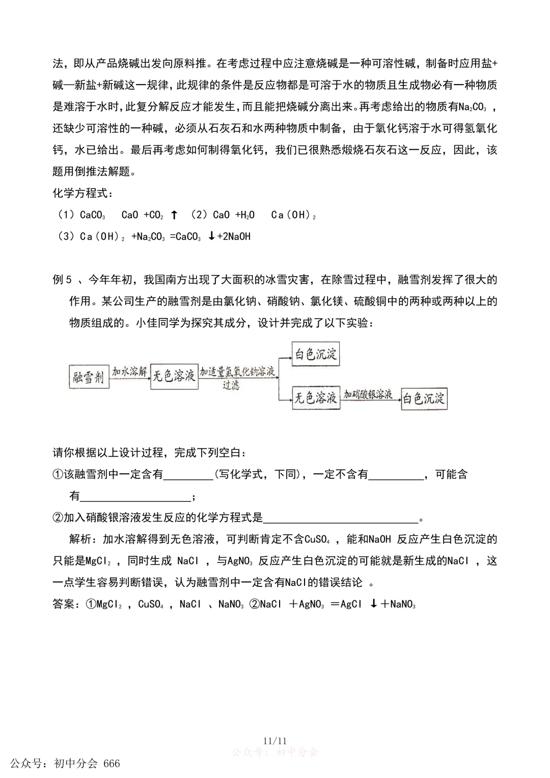 中考化学重难点|酸碱盐专题知识点汇总及解析(可打印) 第11张