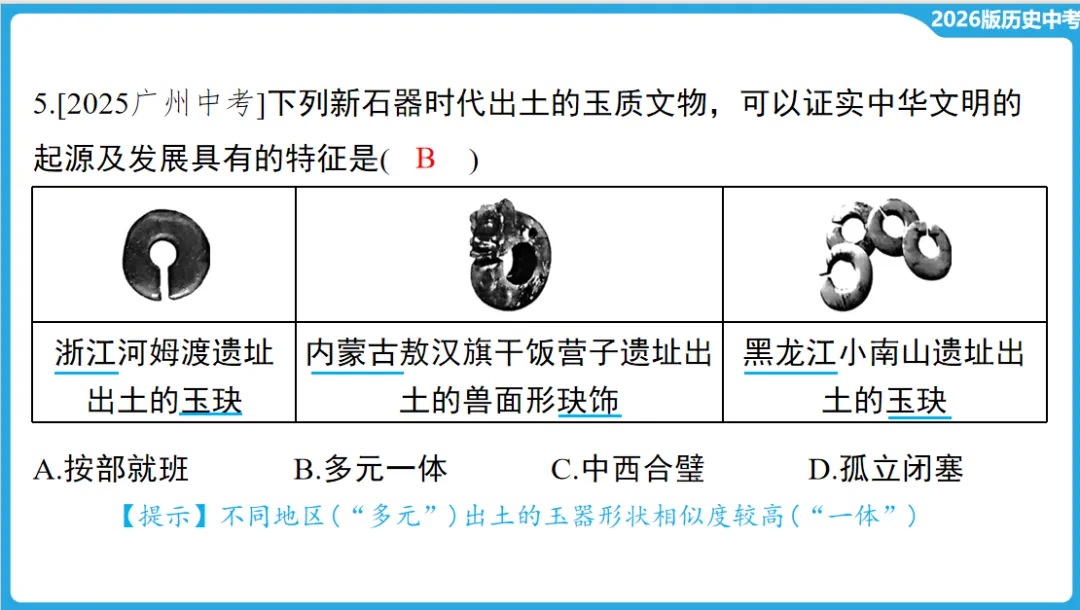 2026年中考历史一轮复习【板块一 中国古代史】(中国境内早期人类活动—1840年鸦片战争) 第25张
