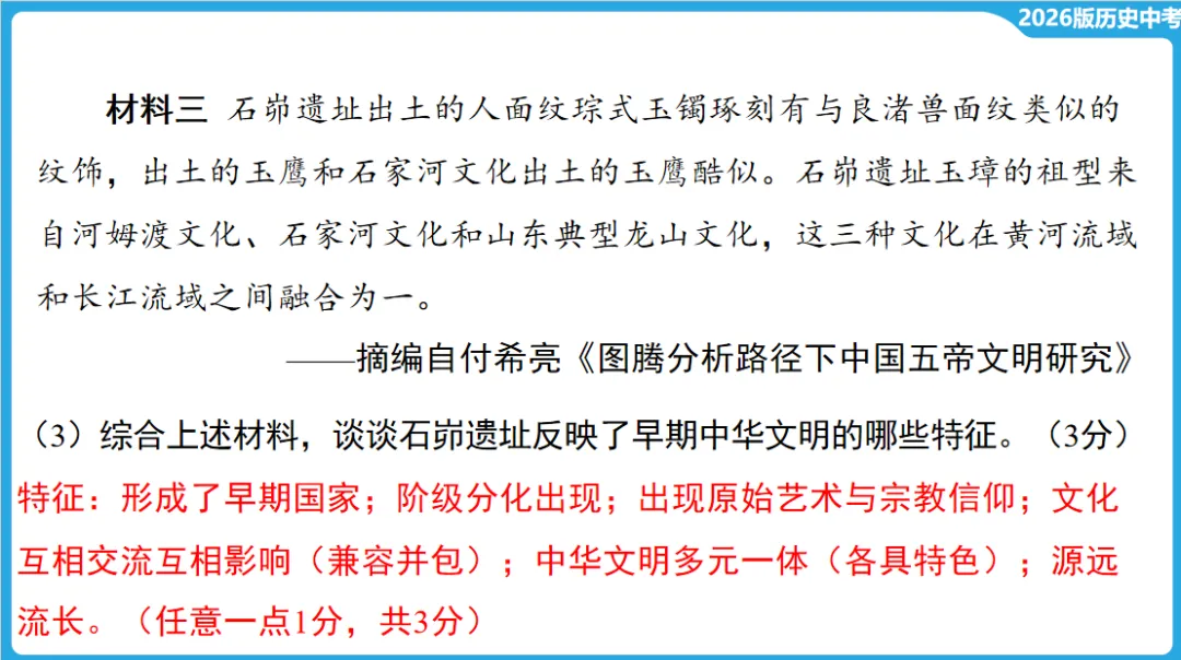 2026年中考历史一轮复习【板块一 中国古代史】(中国境内早期人类活动—1840年鸦片战争) 第33张
