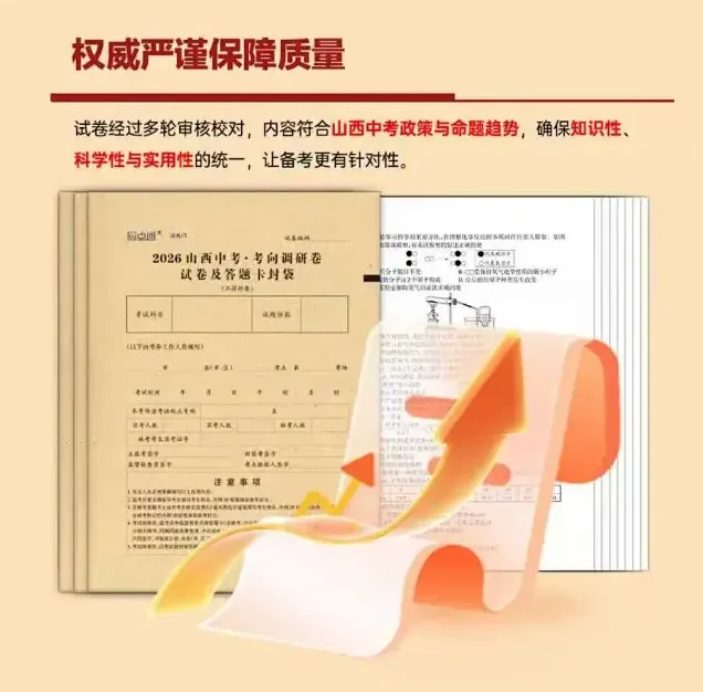 2026年山西中考考前摸底测试卷! 第5张