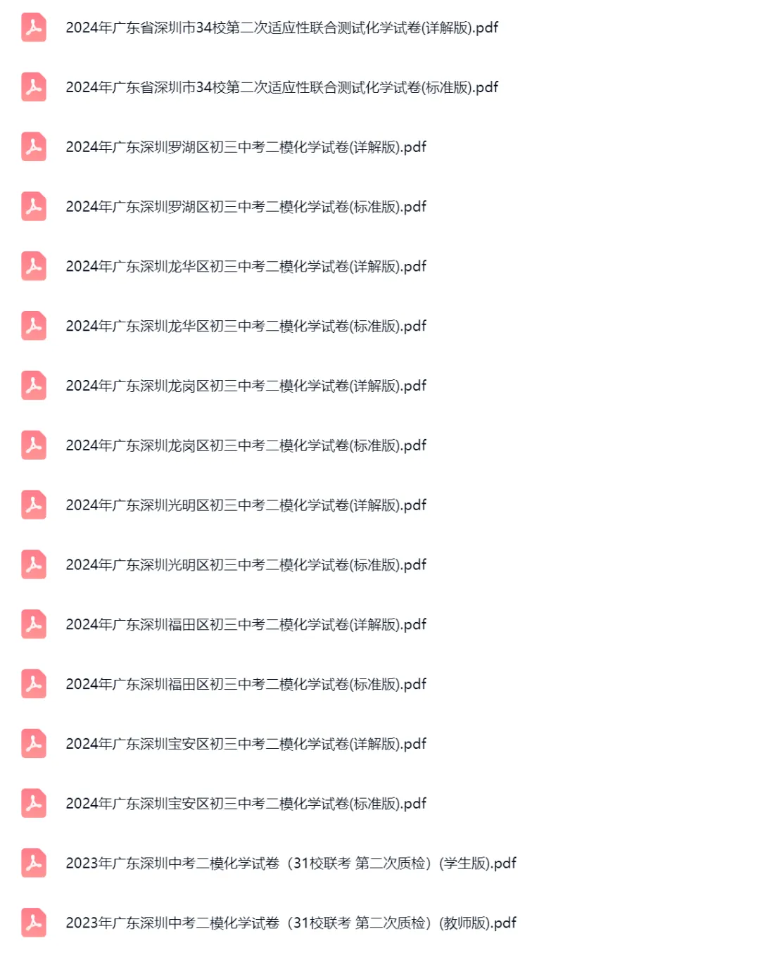 2019-2025年广东省深圳中考二模化学真题及答案解析 第3张 2019-2025年广东省深圳中考二模化学真题及答案解析 第3张