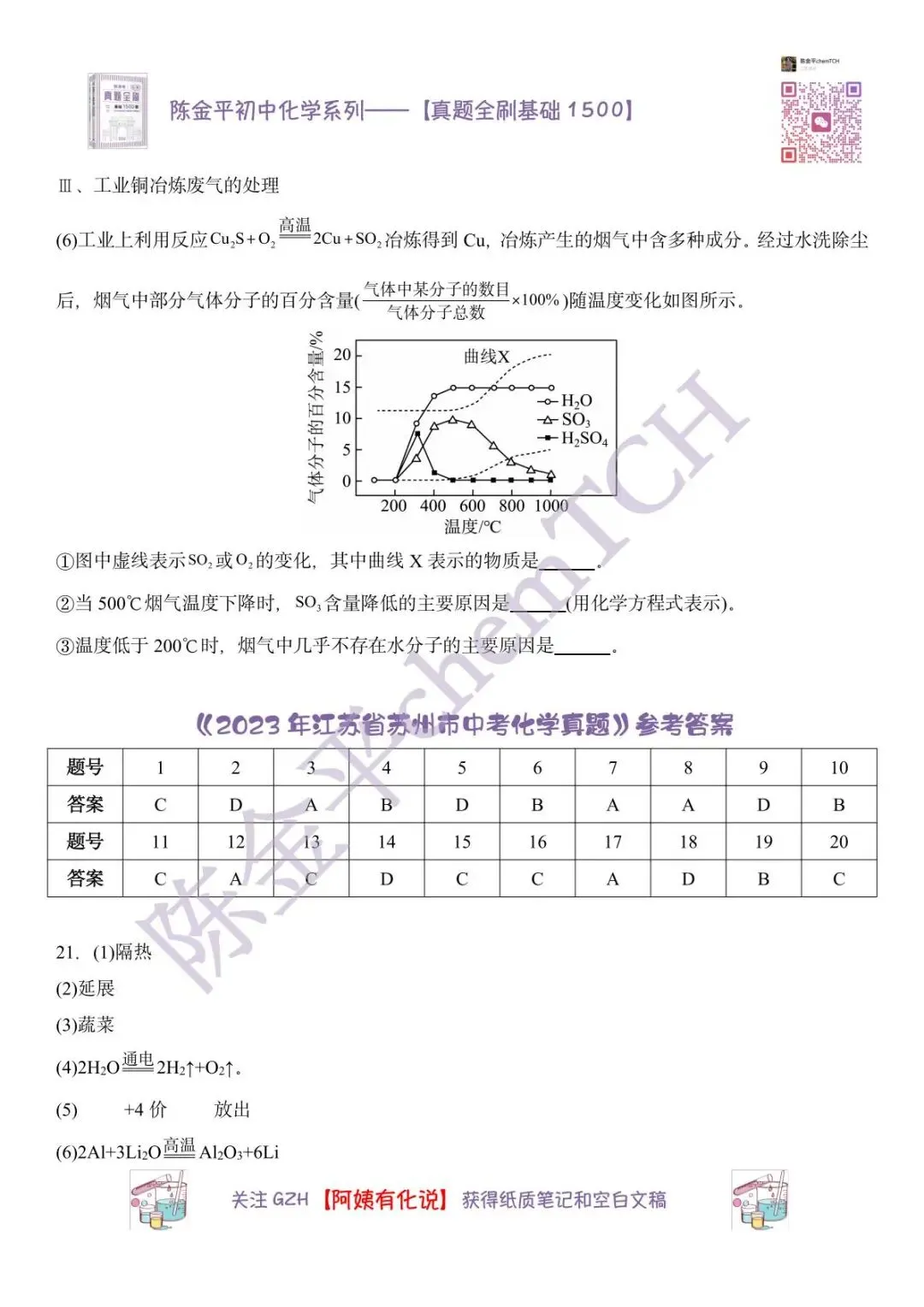 苏州中考化学真题实录——2023年 第12张