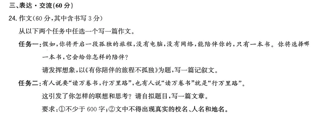 2025年各省市中考作文原题回放 第26张