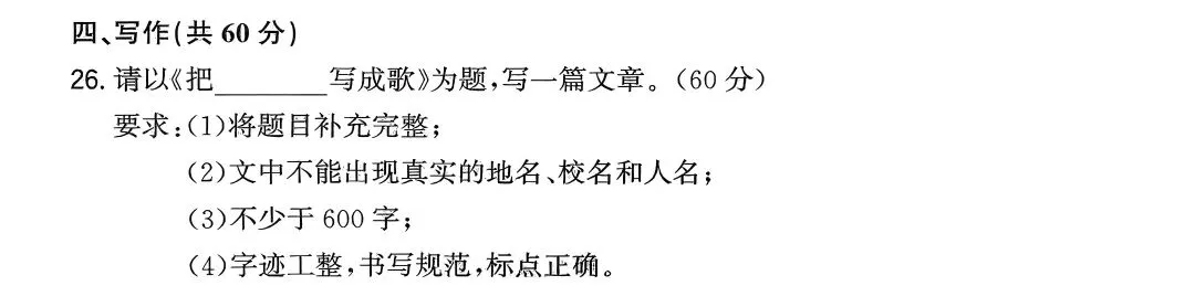 2025年各省市中考作文原题回放 第31张
