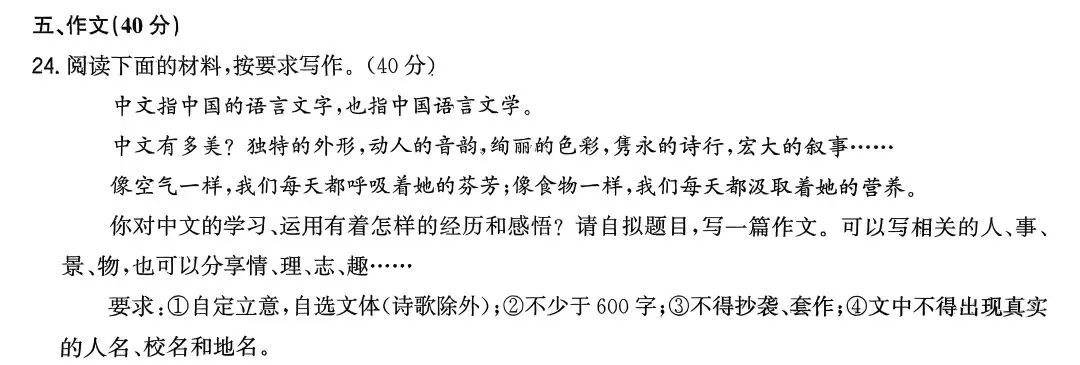 2025年各省市中考作文原题回放 第36张