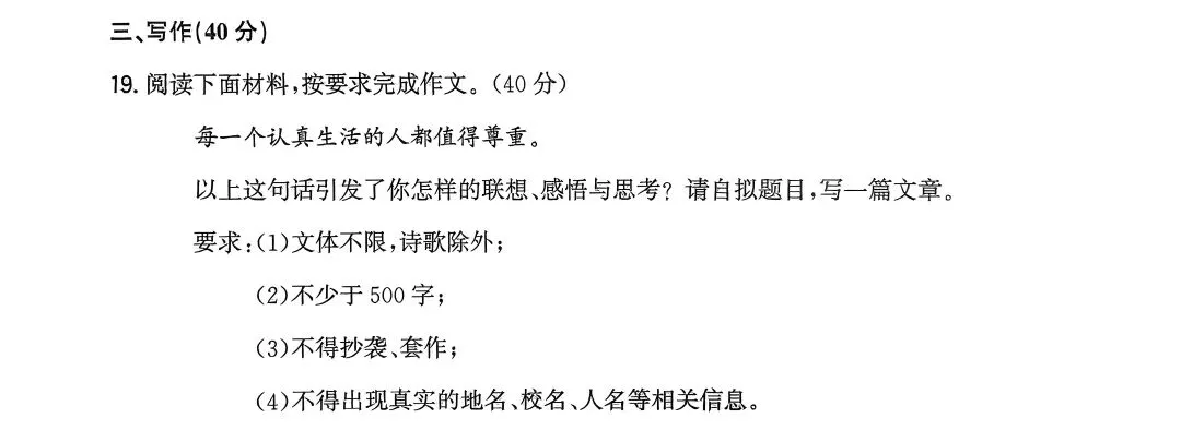 2025年各省市中考作文原题回放 第38张