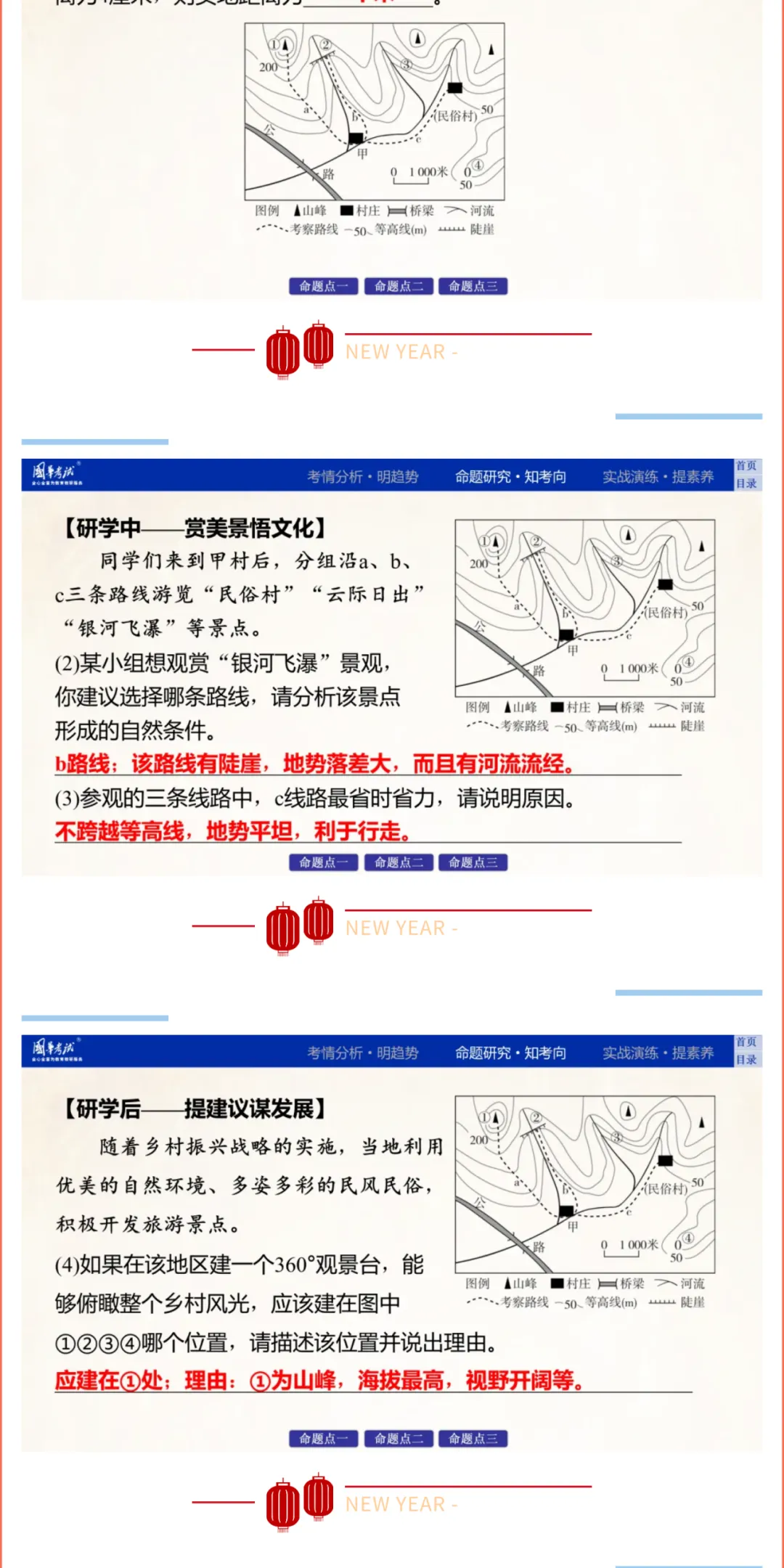 2026湖北版《解密中考• 地理》专题一 地球与地理工具 微专题2 地图 第8张