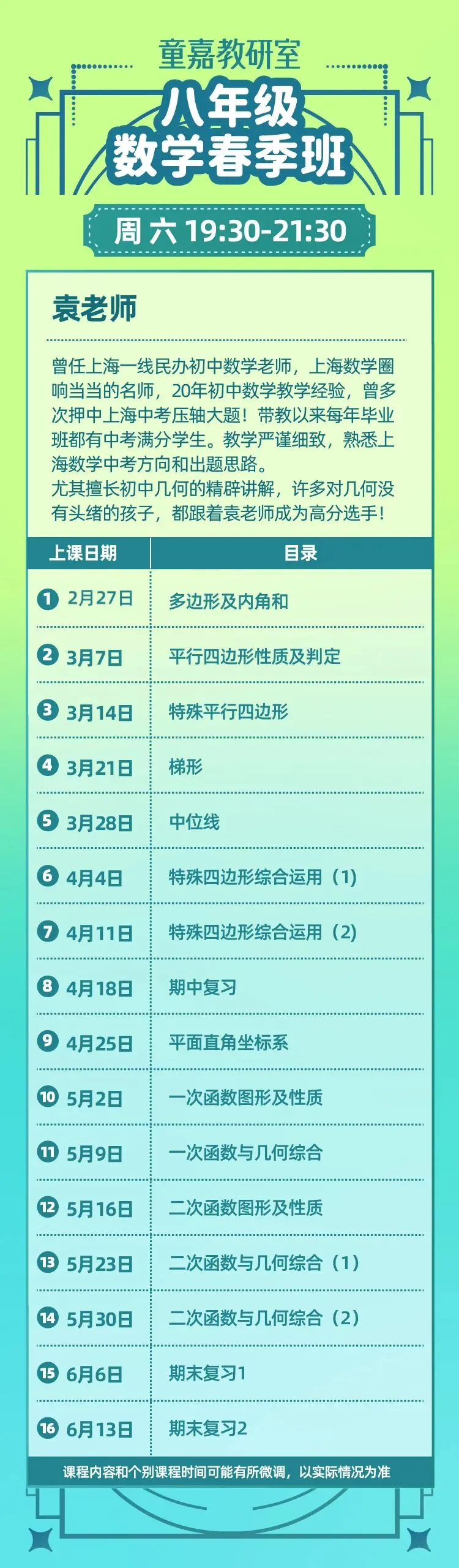 专攻新中考新题型的数学春季班,从基础题到压轴题全覆盖,这个闪闪发光的名师天团,一出手就是王炸! 第41张 专攻新中考新题型的数学春季班,从基础题到压轴题全覆盖,这个闪闪发光的名师天团,一出手就是王炸! 第41张
