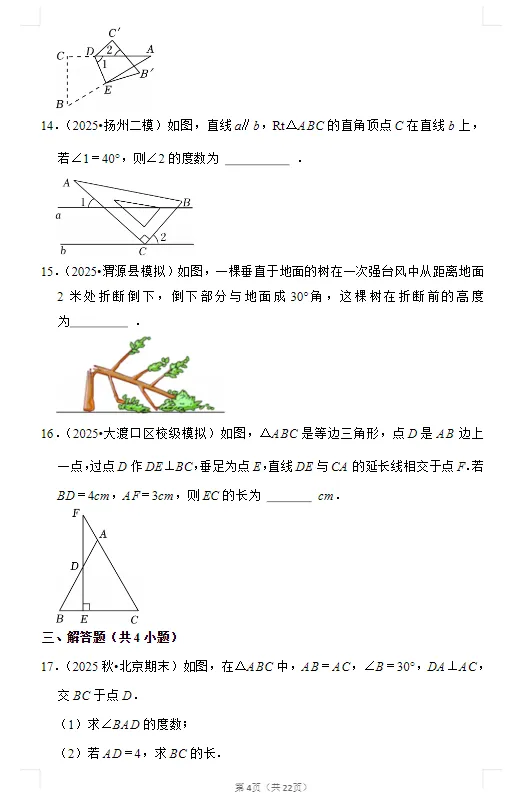 【初中】2026年中考数学《一轮复习真题优练》可下载打印 第7张