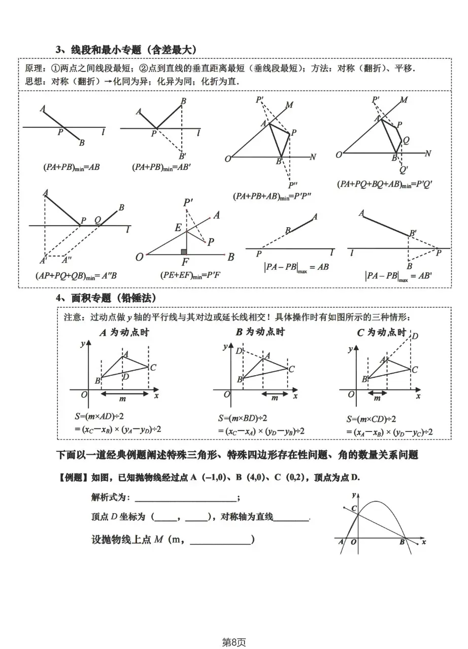 中考数学压轴题解题策略小结 第8张