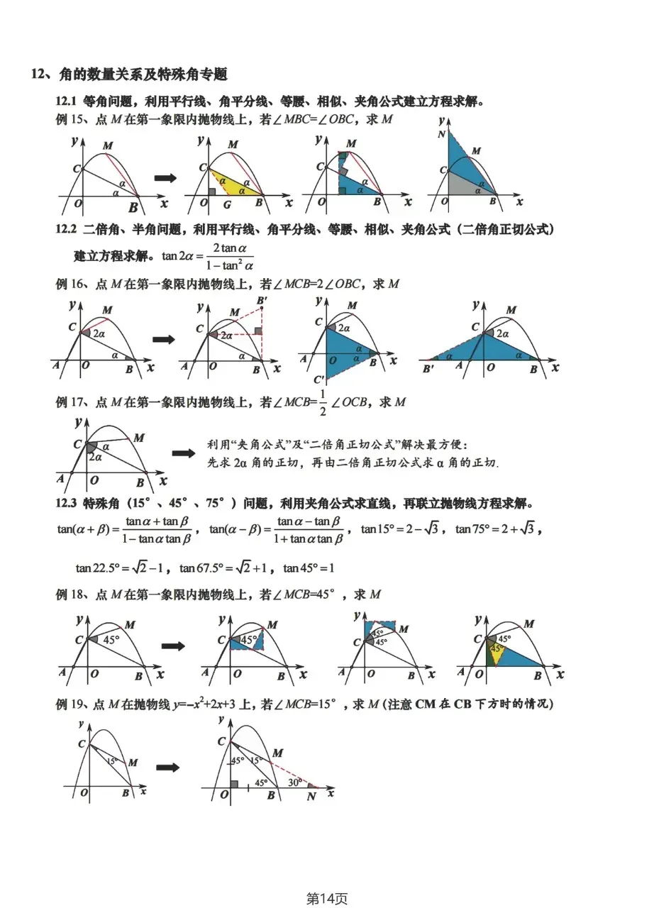 中考数学压轴题解题策略小结 第14张