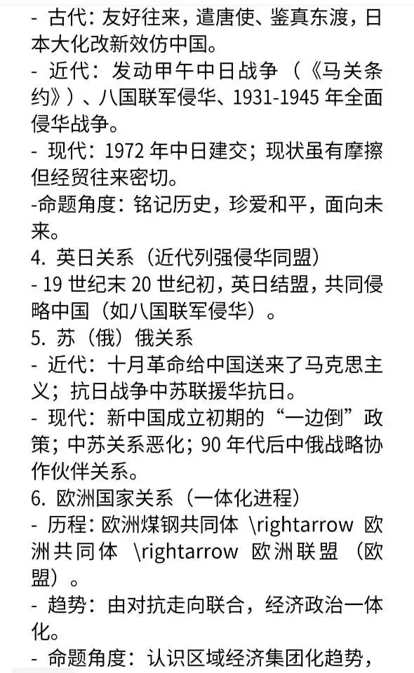 中考历史“大国关系”专题复习 第2张
