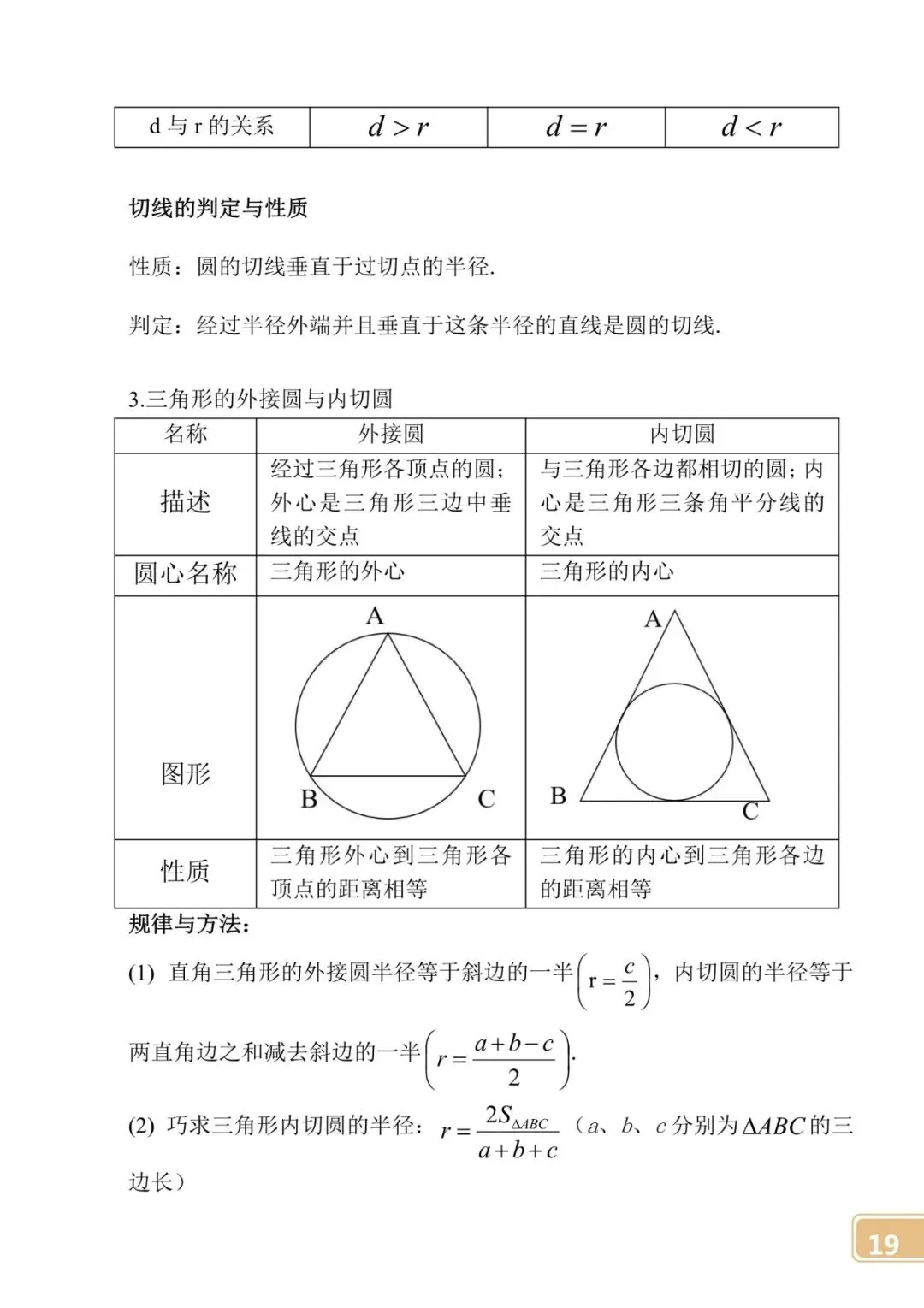 【中考数学】初中公式定律大全 第19张 【中考数学】初中公式定律大全 第19张