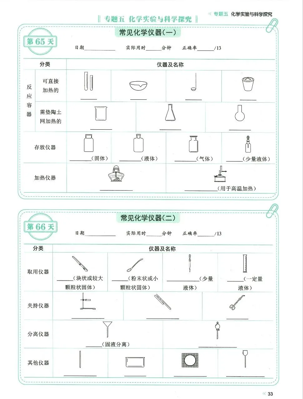 2026年中考化学知识点每日一练 第10张