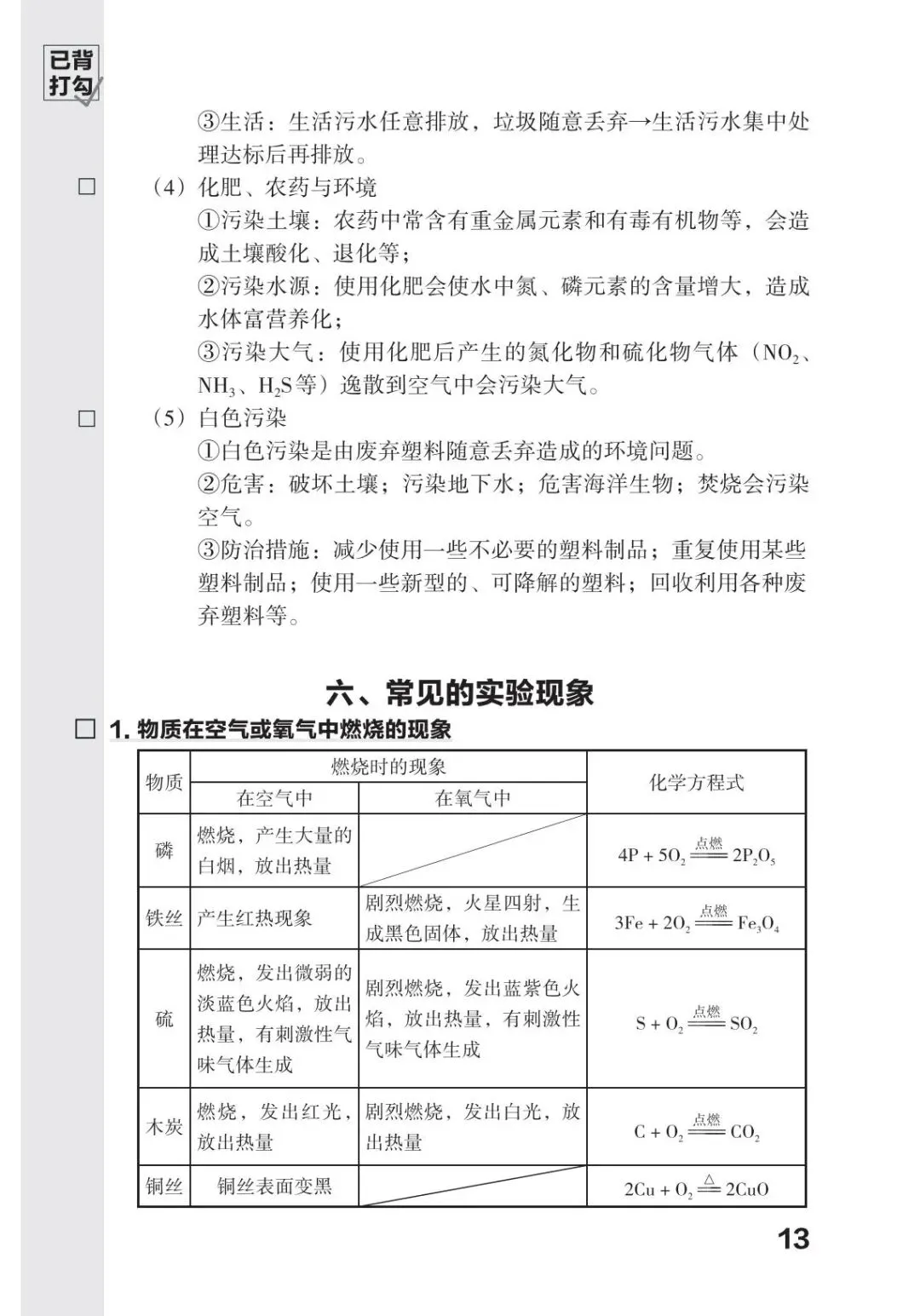 中考化学必备知识打卡 第14张
