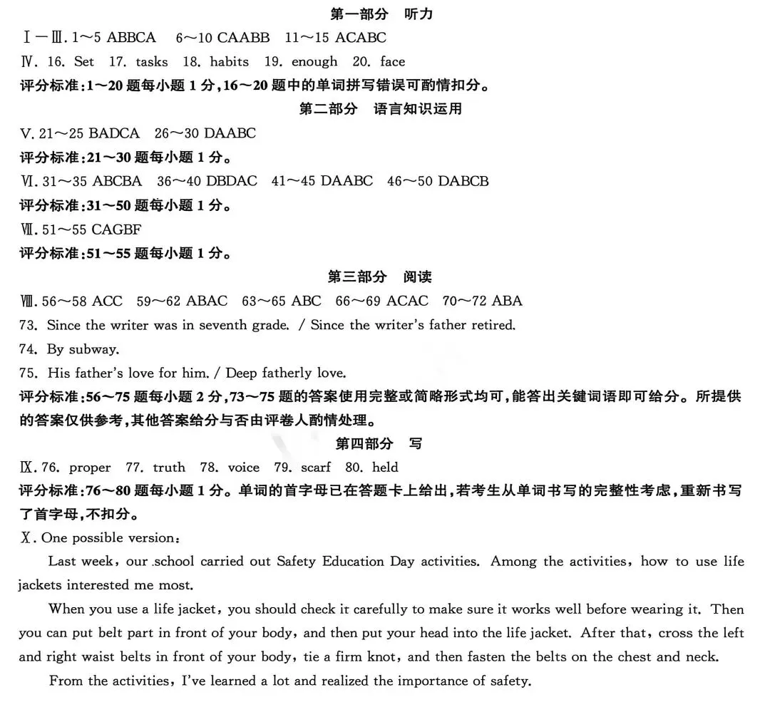 I号卷•中考智高点•开旗卷 英语(三):长城在这里蜿蜒,亚龙湾在这里澎湃 第9张