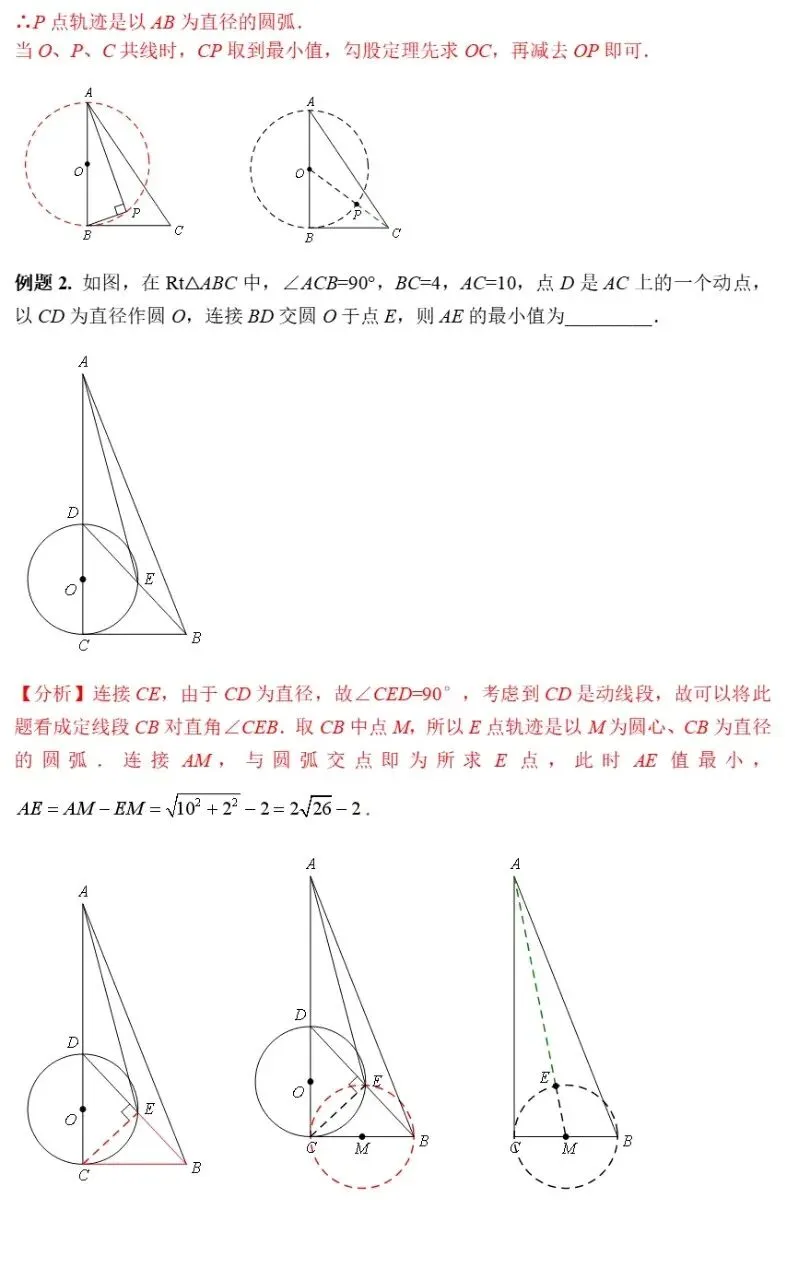 【中考数学】圆的最值问题之“隐圆”模型归纳精讲解析+精练 第14张