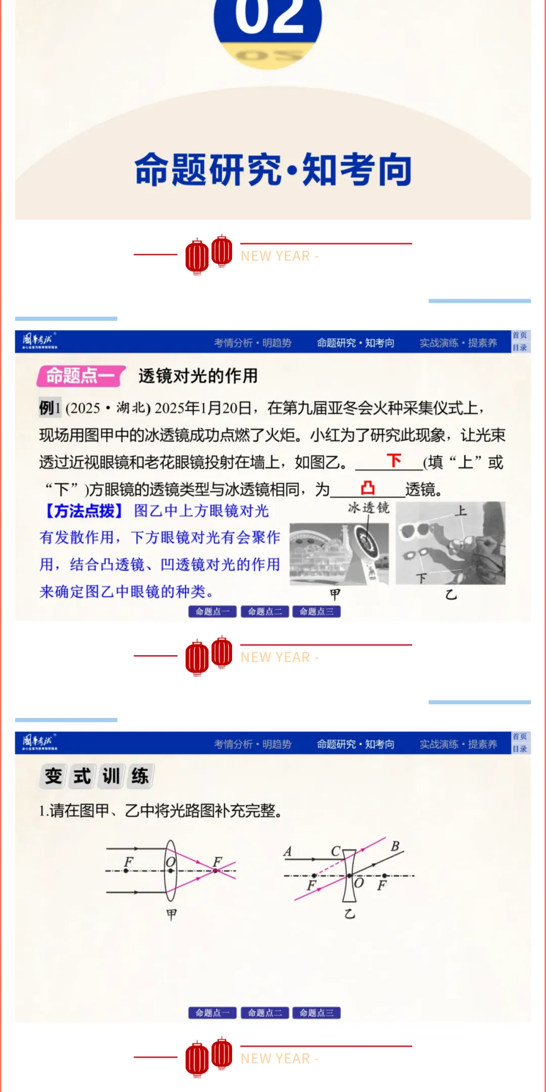 2026湖北版《解密中考• 物理》专题二 透镜及其应用 第4张