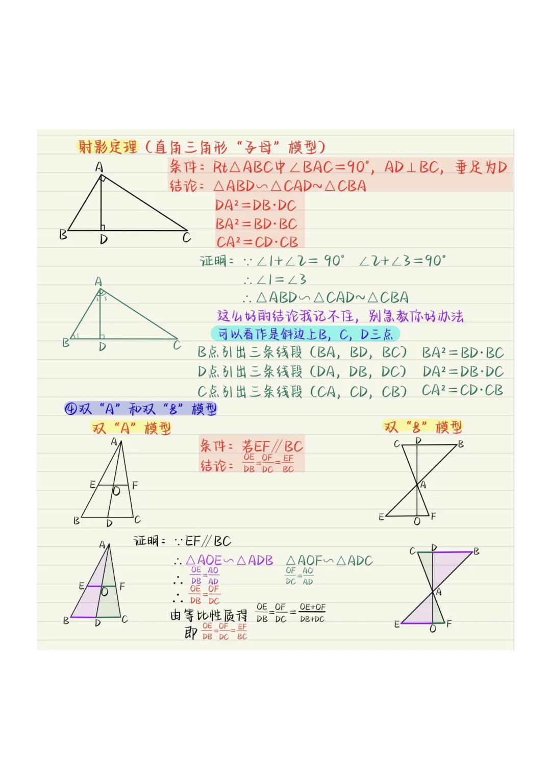 中考数学13个必考相似模型 第2张