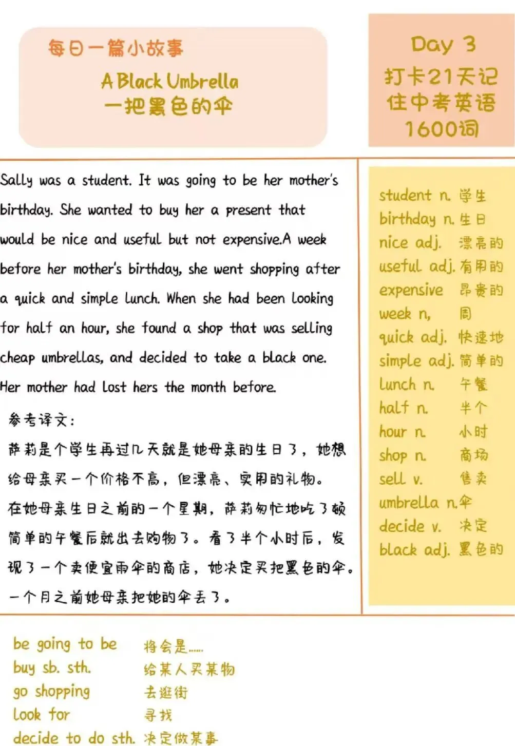 21天背完中考1600词?用孩子追番的劲头学英语,原来这么简单! 第3张 21天背完中考1600词?用孩子追番的劲头学英语,原来这么简单! 第3张