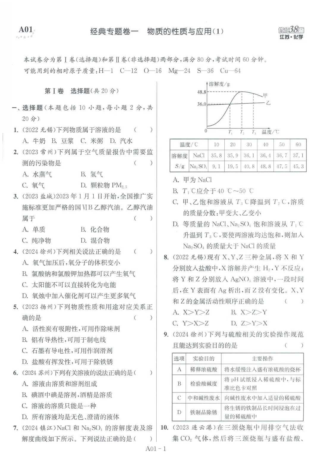 【中考加油】26版《江苏13大市中考试卷与标准模拟优化38套》语数英物化5科全 第5张 【中考加油】26版《江苏13大市中考试卷与标准模拟优化38套》语数英物化5科全 第5张