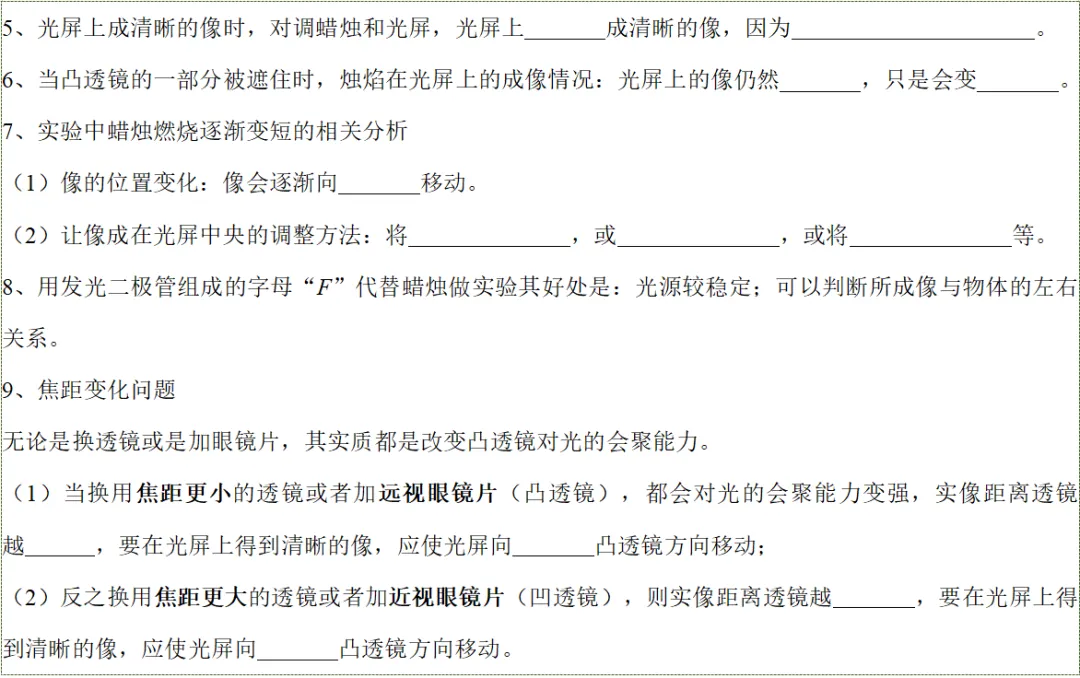 2026年中考物理知识清单|透镜及其应用 第14张