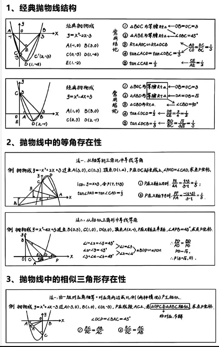 中考数学压轴题不再难!这20个技巧让你的分数直线上升! 第1张
