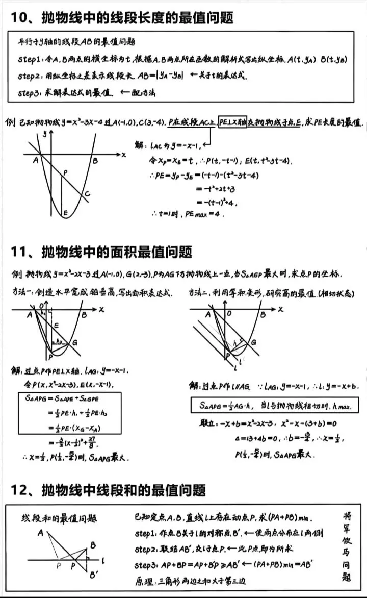 中考数学压轴题不再难!这20个技巧让你的分数直线上升! 第4张