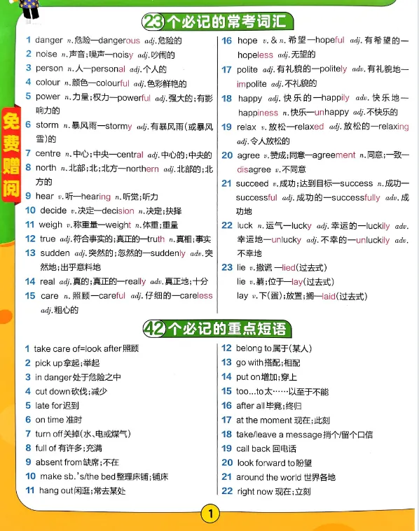 【初中英语】2026中考回归教材+考前速记!( 7-9年级下册,人教&外研) 第3张
