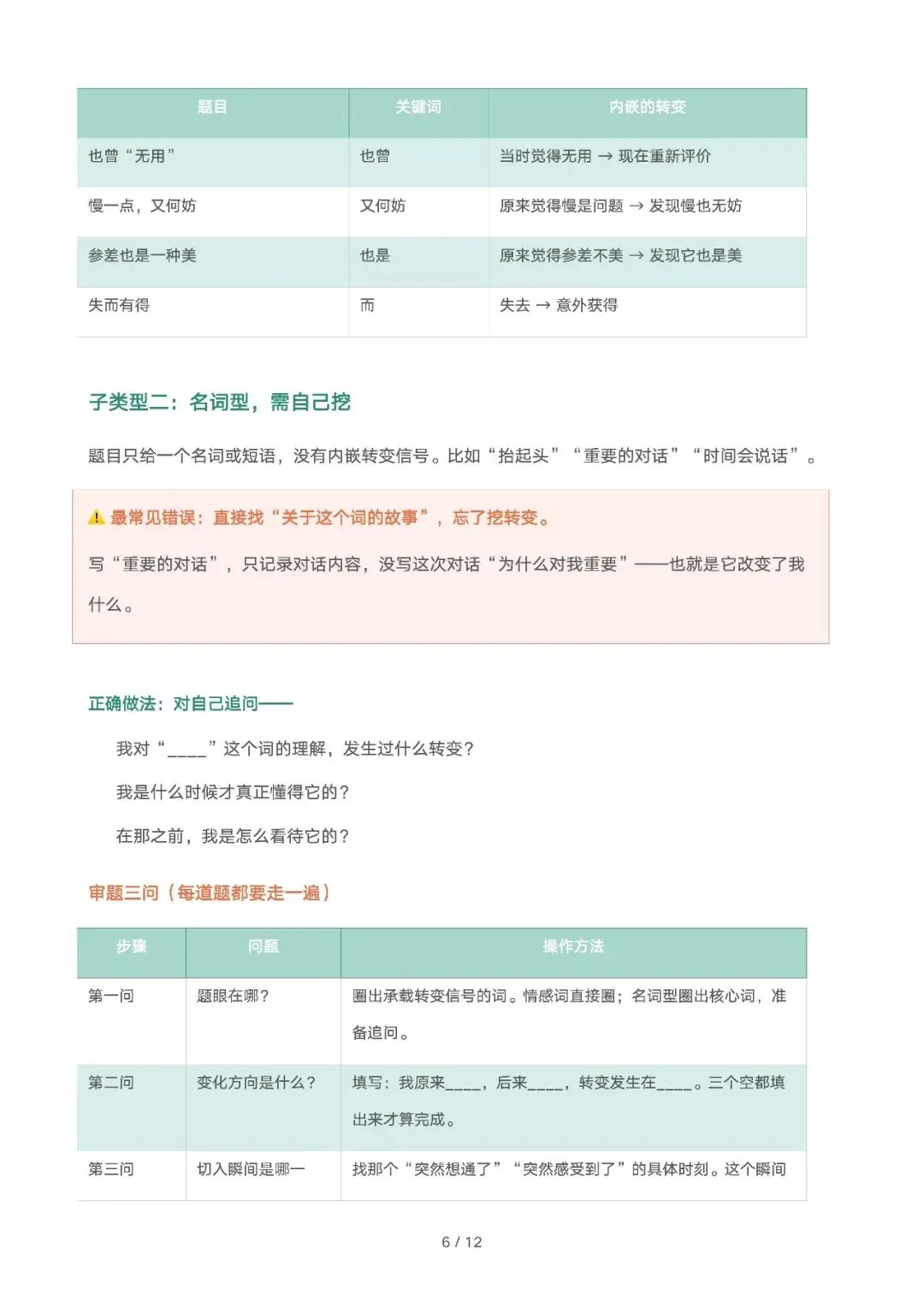 [作文讲义]初三中考模考作文审题核心讲义:找准认知转变,破解命题新趋势 第6张