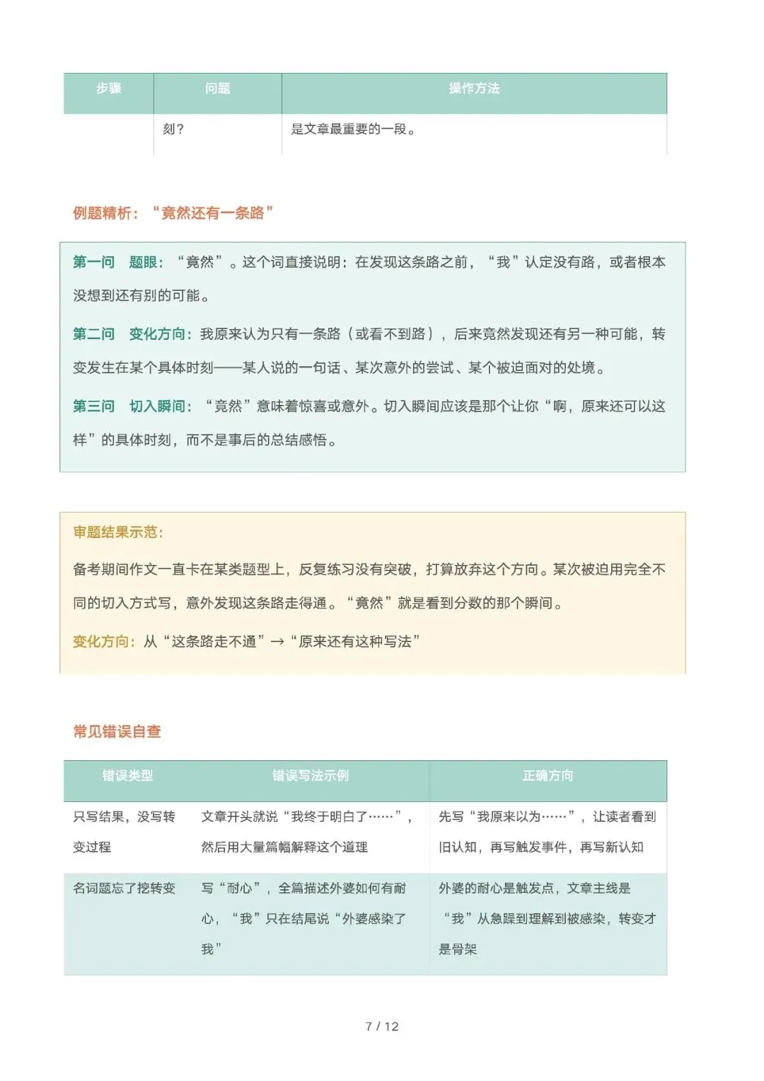 [作文讲义]初三中考模考作文审题核心讲义:找准认知转变,破解命题新趋势 第7张