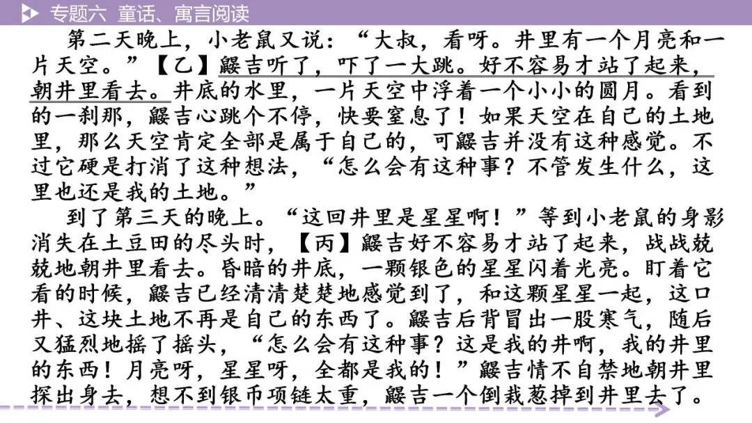 【最新2026年中考总复习】文学作品阅读:童话、寓言阅读·考点讲解、训练(课件) 第22张 【最新2026年中考总复习】文学作品阅读:童话、寓言阅读·考点讲解、训练(课件) 第22张