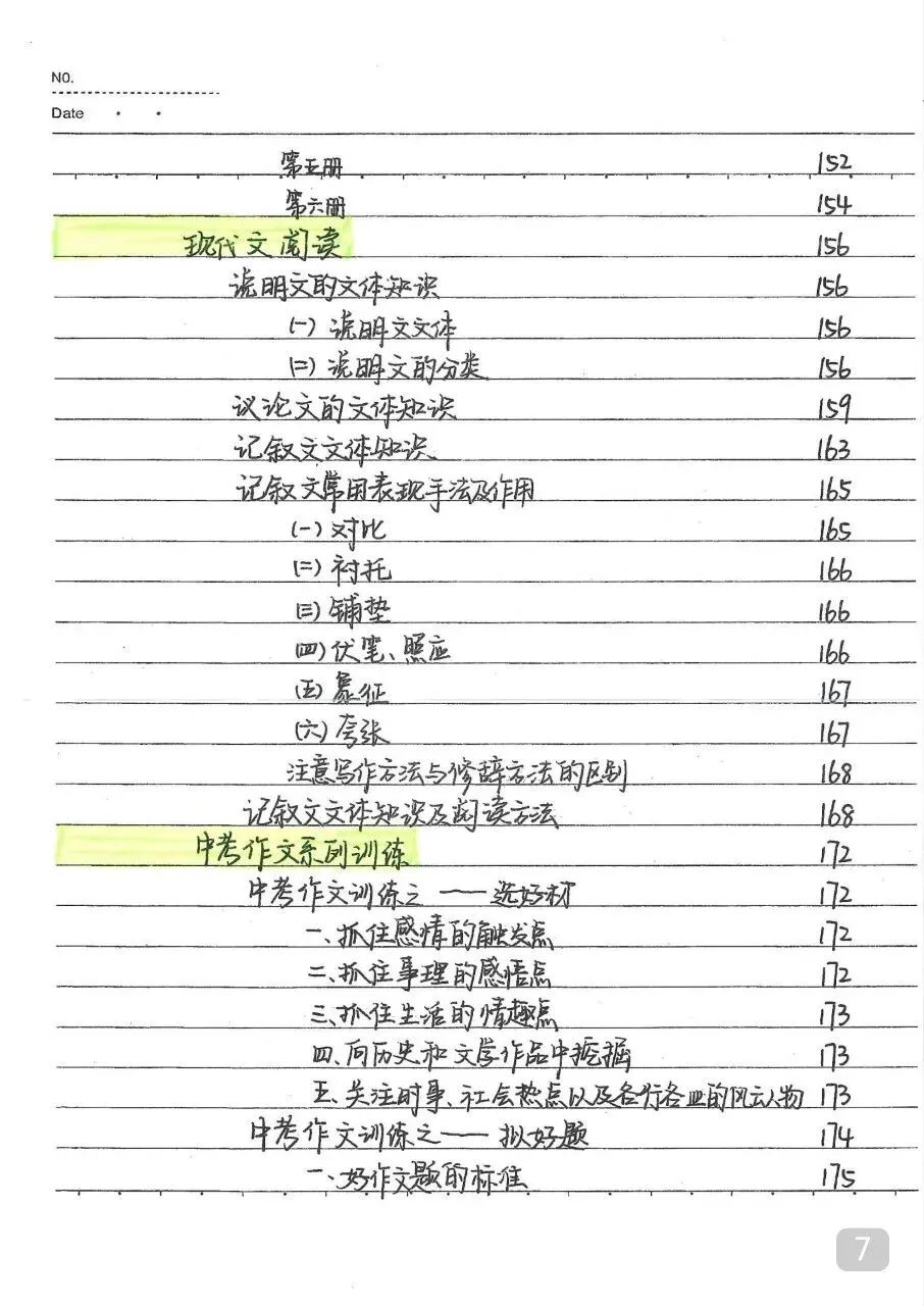 九年级(下)语文 中考语文状元笔记(198页) 第7张 九年级(下)语文 中考语文状元笔记(198页) 第7张