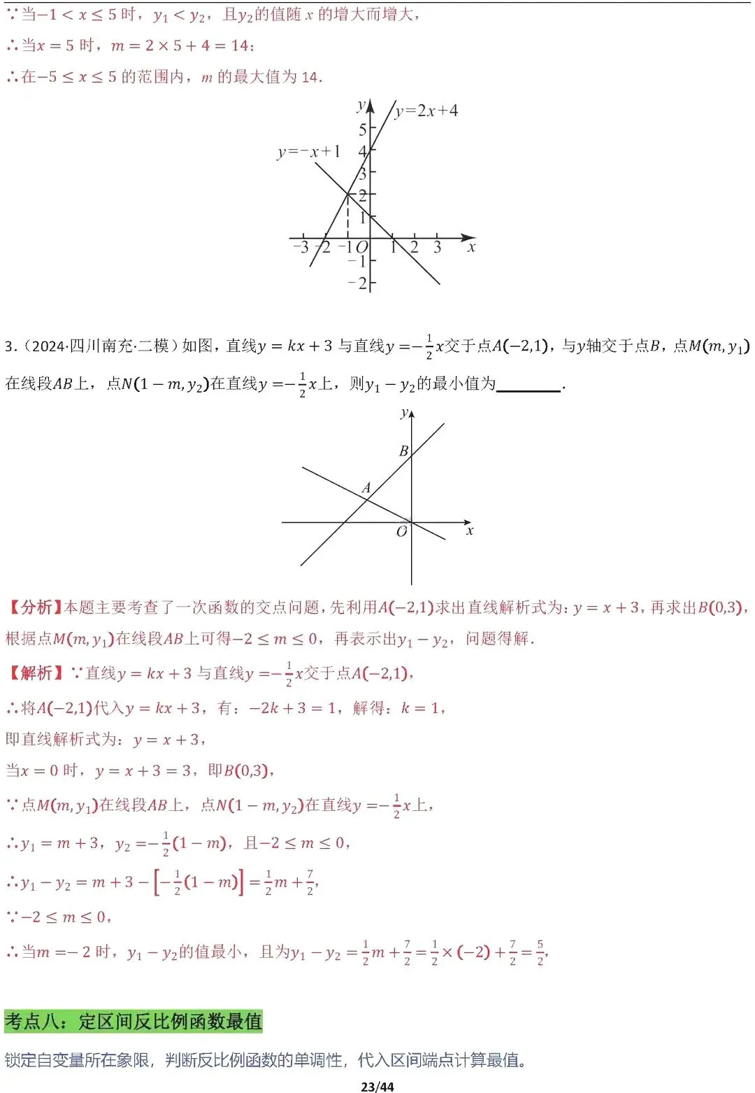 【中考数学】16种代数最值问题全归纳精讲解析 第23张