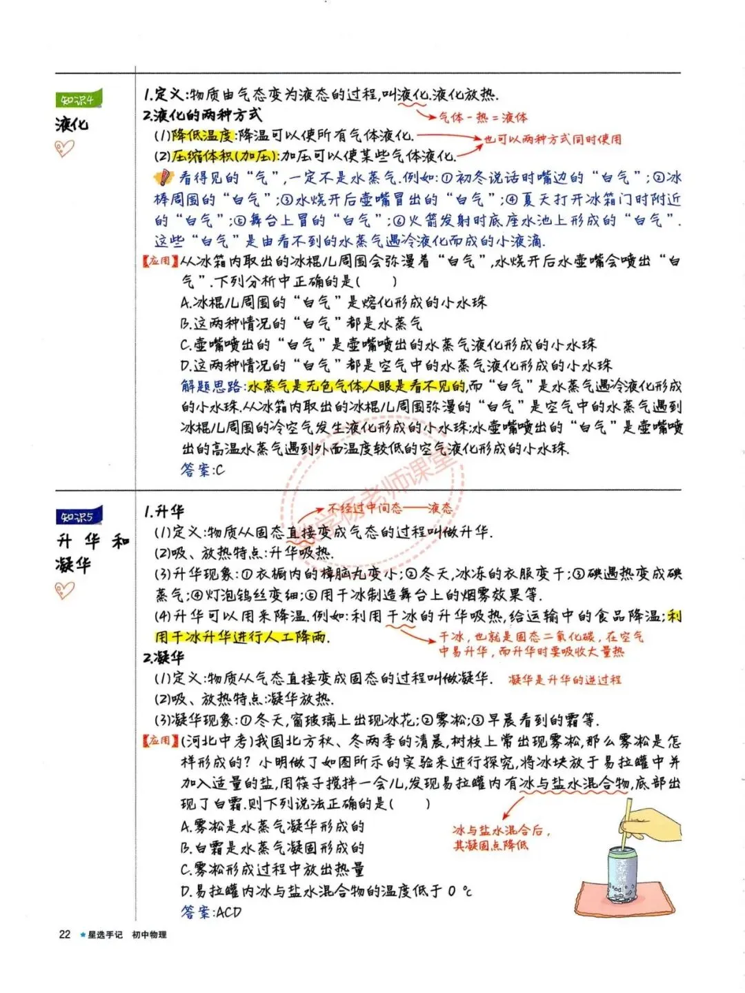 中考物理——最全物理学霸手写笔记 第22张