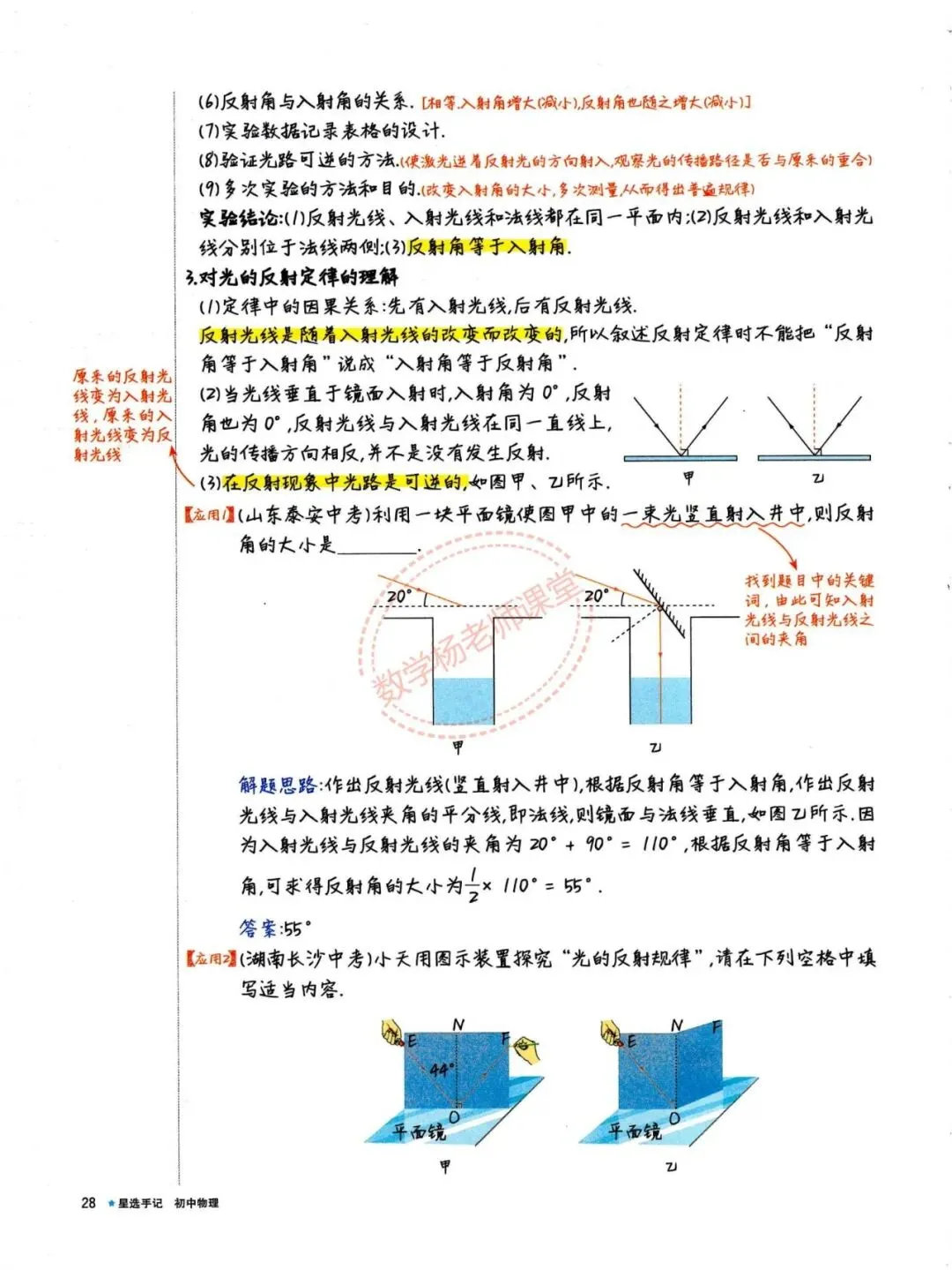 中考物理——最全物理学霸手写笔记 第28张