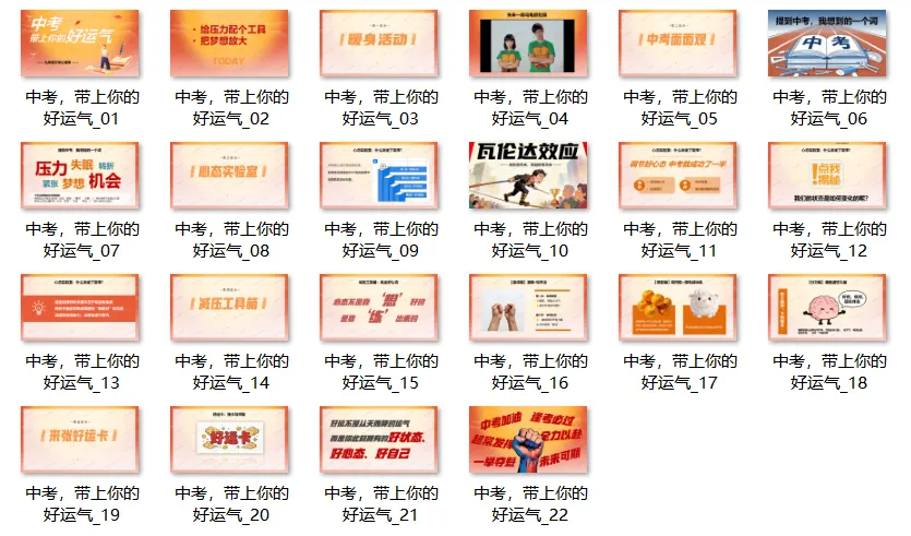 九年级开学第一课——中考带上你的好运气(课件+教案+素材) 第20张