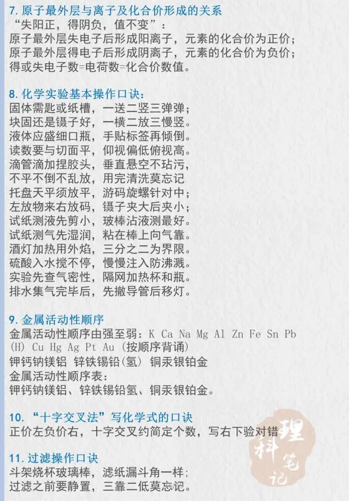中考化学考前复习,25个经典概念,核心必背知识点 第3张