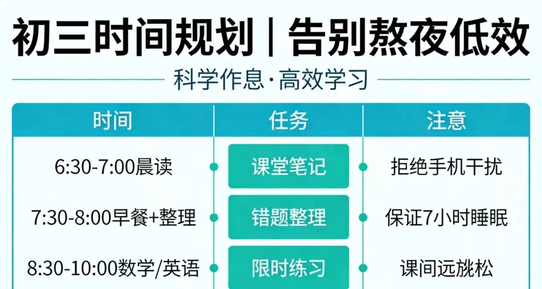 初三一年决定中考走向!掌握这套方法,孩子轻松逆袭,家长少操 第5张 初三一年决定中考走向!掌握这套方法,孩子轻松逆袭,家长少操 第5张