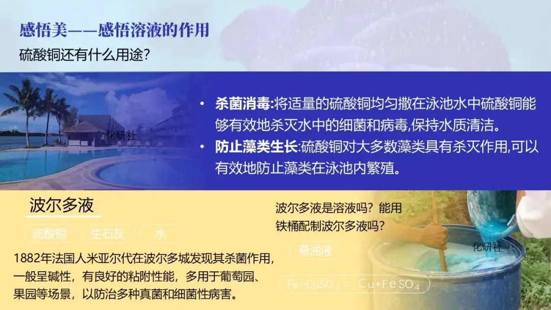 【中考化学复习课件】蓝色妖姬——硫酸铜晶体玫瑰花(溶液复习) 第10张 【中考化学复习课件】蓝色妖姬——硫酸铜晶体玫瑰花(溶液复习) 第10张
