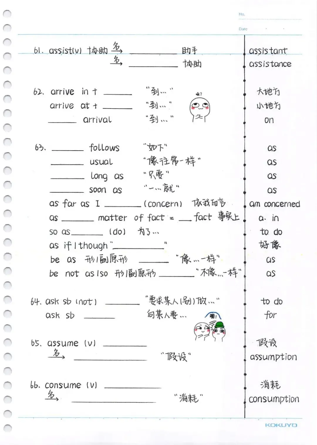 中考英语必考 3500 词汇专项练习彩色手绘版(含答案),电子版可下载打印 第12张 中考英语必考 3500 词汇专项练习彩色手绘版(含答案),电子版可下载打印 第12张